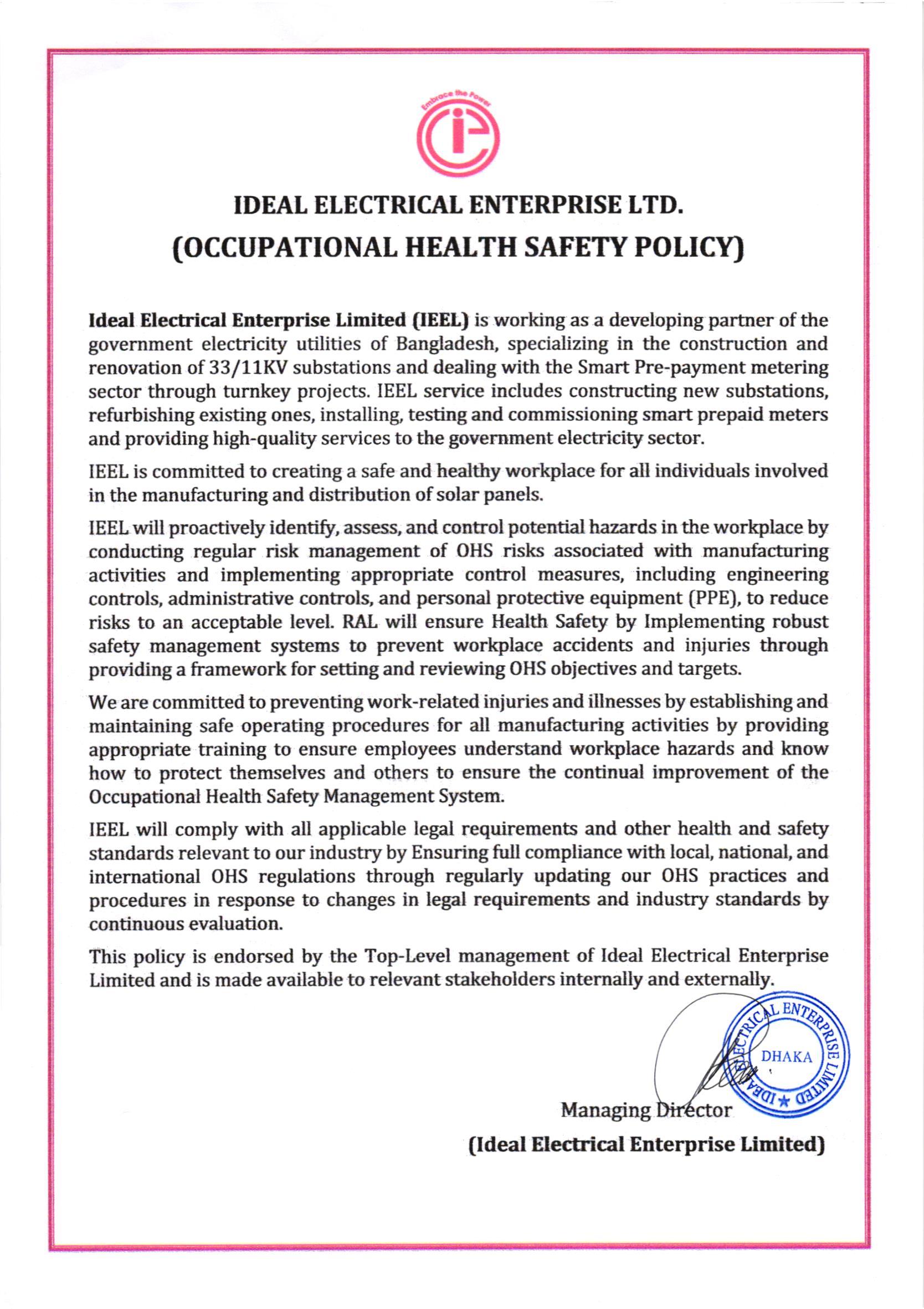 Safety Policy Image